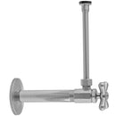 Multi Turn Angle Pattern 3/8" IPS x 3/8" O.D. Toilet Supply Kit with Cross Handle, 12" Supply Tube, Escutcheon - Stellar Hardware and Bath 