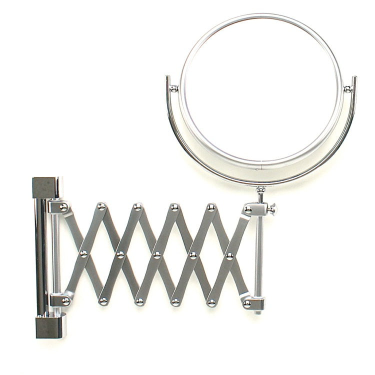 Double Face Mirrors Wall Mounted Brass Extendable Double Face 3x, 5x, 5xop, or 7xop Magnifying Mirror - Stellar Hardware and Bath 