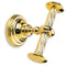 Giunone Gold Classic-Style Brass Double Hook - Stellar Hardware and Bath 