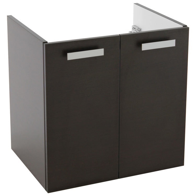 22 Inch Wall Mount Grey Oak Bathroom Vanity Cabinet - Stellar Hardware and Bath 