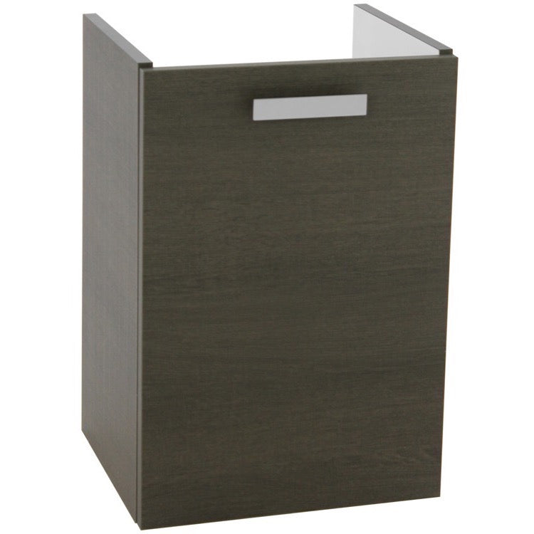 15 Inch Wall Mount Wenge Bathroom Vanity Cabinet - Stellar Hardware and Bath 