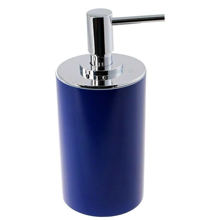 Yucca Blue Free Standing Round Soap Dispenser in Resin - Stellar Hardware and Bath 