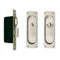 6000SMP POCKET DOOR LOCK SQUARE PLATE, PRIVACY SET WITH GRAVITY PULL - Stellar Hardware and Bath 