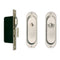 6000MP POCKET DOOR LOCK OVAL PLATE, PRIVACY SET WITH GRAVITY PULL - Stellar Hardware and Bath 