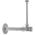 Quarter Turn Angle Pattern 1/2" IPS x 3/8" O.D. Toilet Supply Kit with Square Handle, 20" Supply Tube, Escutcheon - Stellar Hardware and Bath 