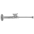 Quarter Turn Straight Pattern 1/2" IPS x 3/8" O.D. Toilet Supply Kit with Contempo Cross Handle, 20" Supply Tube, Escutcheon - Stellar Hardware and Bath 
