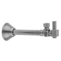 Quarter Turn 1/2" Copper (Sweat Fit) x 3/8" O.D. Outlet Angle Supply Valve with Square Lever Handle - Stellar Hardware and Bath 