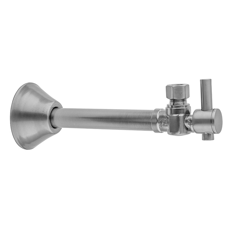 Quarter Turn Angle Pattern 1/2" Copper (Sweat Fit) x 1/2" O.D. Supply Valve with Contempo Lever Handle - Stellar Hardware and Bath 