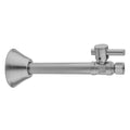 Quarter Turn Straight Pattern 1/2" Copper (Sweat Fit) x 3/8" O.D. Supply Valve with Contempo Lever Handle - Stellar Hardware and Bath 