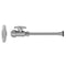 Quarter Turn Straight Pattern 1/2" Push Fit x 3/8" O.D. Toilet Supply Kit with Escutcheon and 20" Supply Tube - Stellar Hardware and Bath 
