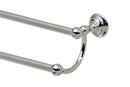 Valsan Kingston Chrome Double Towel Rail, 25" - Stellar Hardware and Bath 