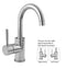 Uptown Contempo Single Hole with Finger Touch Drain - Stellar Hardware and Bath 