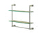 Valsan Essentials / Braga Chrome Two Tier Shelf with  Towel Bar - Stellar Hardware and Bath 
