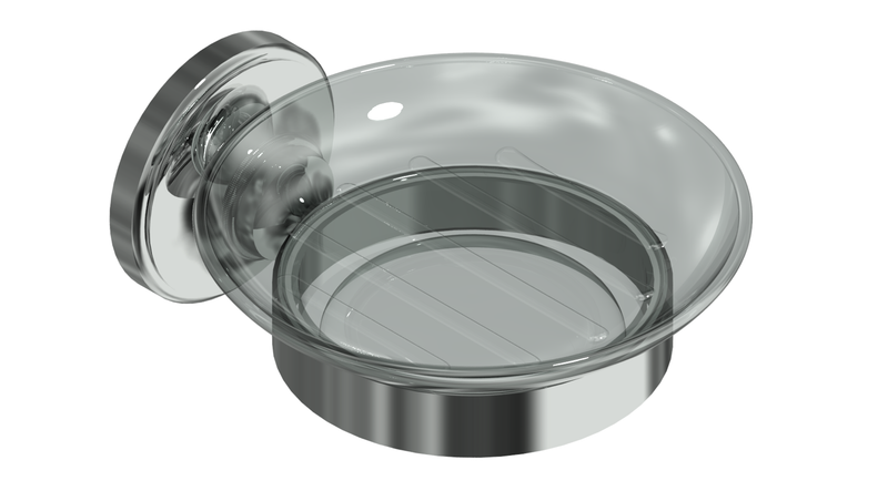 Valsan Olympia Chrome Soap Dish Holder - Stellar Hardware and Bath 
