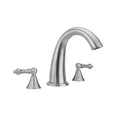 Cranford Roman Tub Set with Ball Lever Handles - Stellar Hardware and Bath 