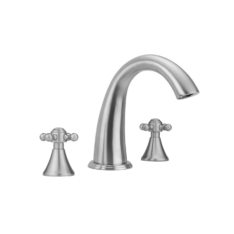 Cranford Roman Tub Set with Ball Cross  Handles - Stellar Hardware and Bath 