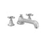 Astor Roman Tub Set with Low Spout and Hex Cross Handles - Stellar Hardware and Bath 