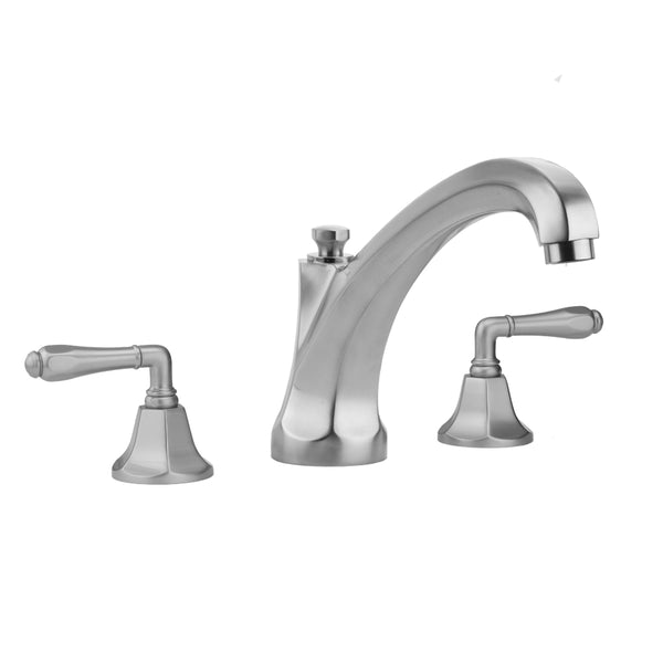 Astor Roman Tub Set with High Spout and Smooth Lever Handles - Stellar Hardware and Bath 