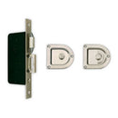 7000MP POCKET DOOR LOCK D SHAPE PLATE, PRIVACY SET WITH GRAVITY PULL - Stellar Hardware and Bath 