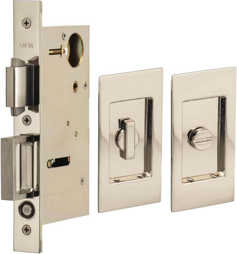 Omnia 7036/L Pocket Door Lock - Stellar Hardware and Bath 