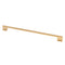 Topex THIN SQUARE CABINET PULL HANDLE MATTE BRASS 320MM - Stellar Hardware and Bath 