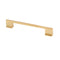 Topex RECTANGULAR PULL 96MM OR 128MM MATTE BRASS - Stellar Hardware and Bath 