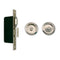 8000MP POCKET DOOR LOCK ROUNT PLATE, PRIVACY SET WITH GRAVITY PULL - Stellar Hardware and Bath 