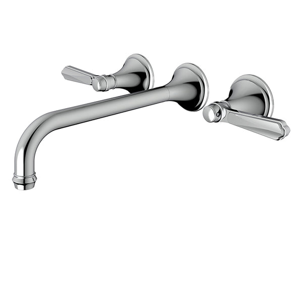Aqua Brass 83529 Wallmount 8" c.c. lavatory faucet - Stellar Hardware and Bath 