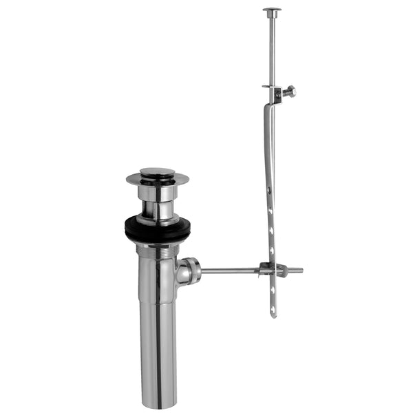 Fully Polished & Plated Pop-Up Lavatory Drain with Overflow - Stellar Hardware and Bath 