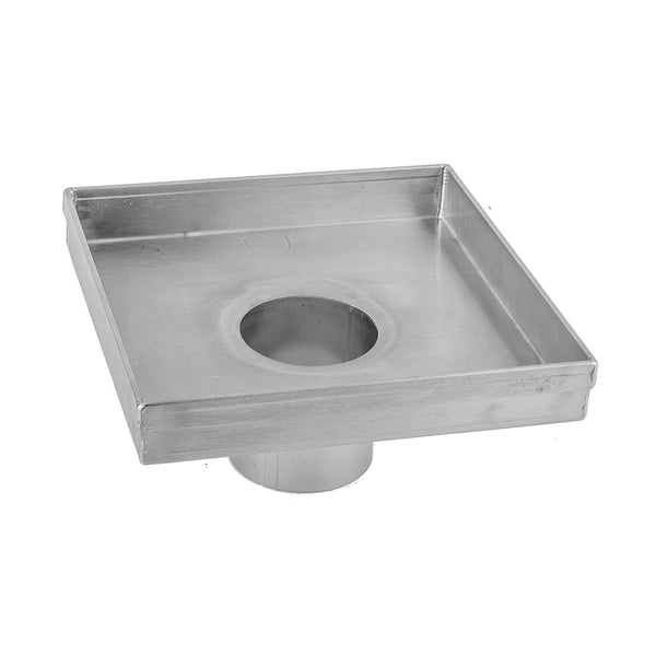 6" x 6" Square Channel Drain Body - Stellar Hardware and Bath 
