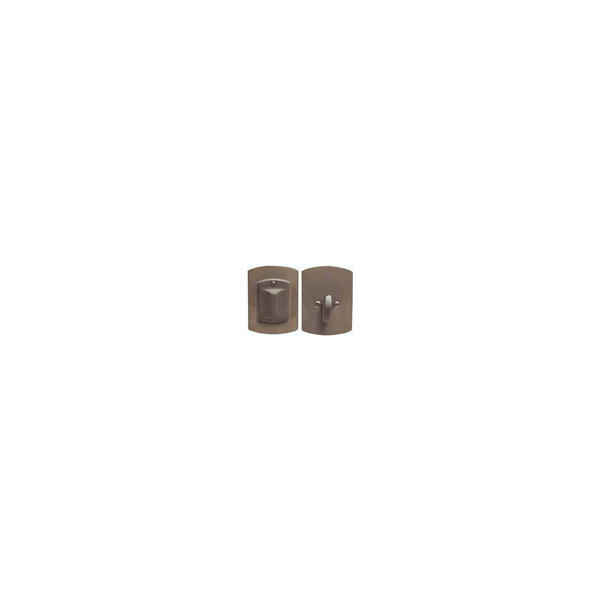 Emtek 8474 #4 Style Sandcast Bronze Single Cylinder Deadbolt - Stellar Hardware and Bath 