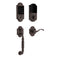 Baldwin Touchscreen Canterbury Left Handed Electronic Keyless Entry Handleset with Wave Lever - Stellar Hardware and Bath 