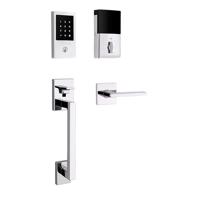 Baldwin Touchscreen Minneapolis Z-Wave Left Handed Electronic Keyless Entry Handleset with Lakeshore Lever - Stellar Hardware and Bath 