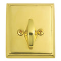 Emtek 8568 Brass Rectangular Style Single-Sided Deadbolt from the American Classic Collection - Stellar Hardware and Bath 