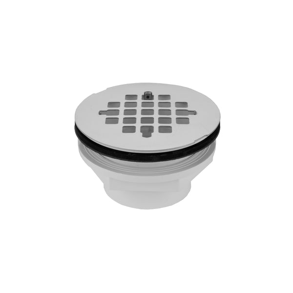 2" PVC Complete Shower Drain with Snap in Drain Plate (Glue) - Stellar Hardware and Bath 