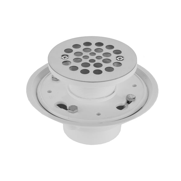 2" or 3" PVC Complete Round Shower Drain - Stellar Hardware and Bath 