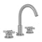 Uptown Contempo Faucet with Round Escutcheons & Low Contempo Cross Handles- 0.5 GPM - Stellar Hardware and Bath 