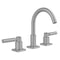 Uptown Contempo Faucet with Square Escutcheons & Lever Handles  & Fully Polished & Plated Pop-Up Drain - Stellar Hardware and Bath 