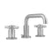 Downtown  Contempo Faucet with Round Escutcheons & Contempo Cross Handles & Fully Polished & Plated Pop-Up Drain - Stellar Hardware and Bath 