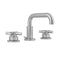 Downtown  Contempo Faucet with Round Escutcheons & Low Contempo Cross Handles- 0.5 GPM - Stellar Hardware and Bath 