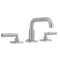 Downtown  Contempo Faucet with Square Escutcheons & Contempo Slim Lever Handles  & Fully Polished & Plated Pop-Up Drain - Stellar Hardware and Bath 