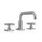 Downtown  Contempo Faucet with Square Escutcheons & Contempo Slim Cross Handles- 0.5 GPM - Stellar Hardware and Bath 