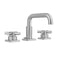 Downtown  Contempo Faucet with Square Escutcheons & Contempo Cross Handles -1.2 GPM - Stellar Hardware and Bath 