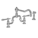 Newport Brass Chesterfield 9453-1 Kitchen Bridge Faucet with Side Spray - Stellar Hardware and Bath 