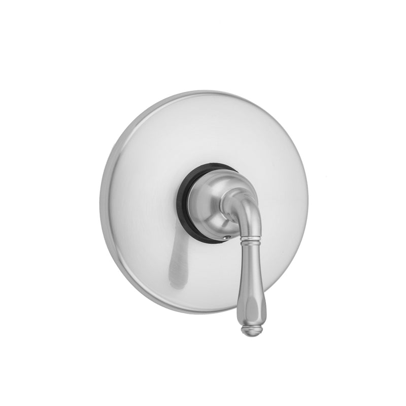 Round Plate With Smooth Lever Trim For Pressure Balance Valve (J-PBV) - Stellar Hardware and Bath 