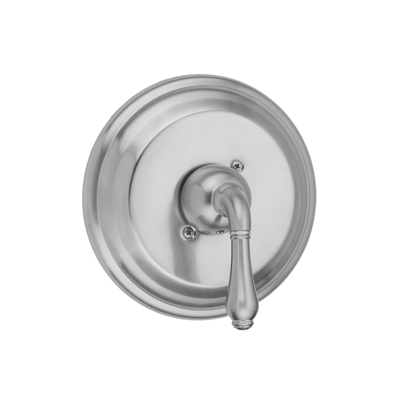 Round Step Plate With Regency Lever Trim For Pressure Balance Valve (J-PBV) - Stellar Hardware and Bath 
