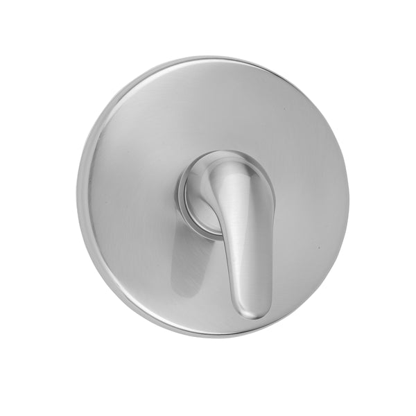 Round Plate With Flat Lever Trim For Pressure Balance Valve (J-PBV) - Stellar Hardware and Bath 