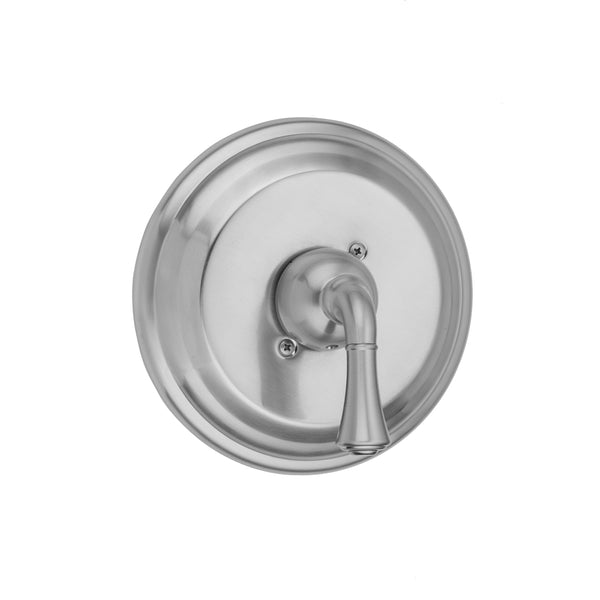 Round Step Plate With Standard Lever Trim For Pressure Balance Valve (J-PBV) - Stellar Hardware and Bath 