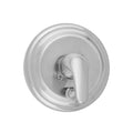 Round Step Plate With Flat Lever Trim For Pressure Balance Valve With Built-in Diverter (J-DIV-PBV) - Stellar Hardware and Bath 