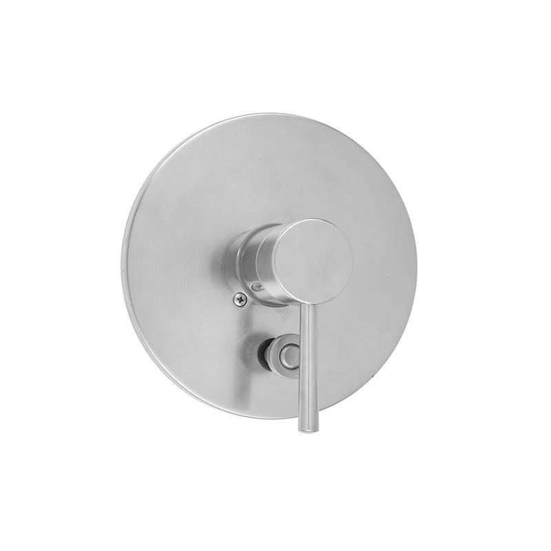 Round Plate With Round Lever Trim For Pressure Balance Valve With Built-in Diverter (J-DIV-PBV) - Stellar Hardware and Bath 